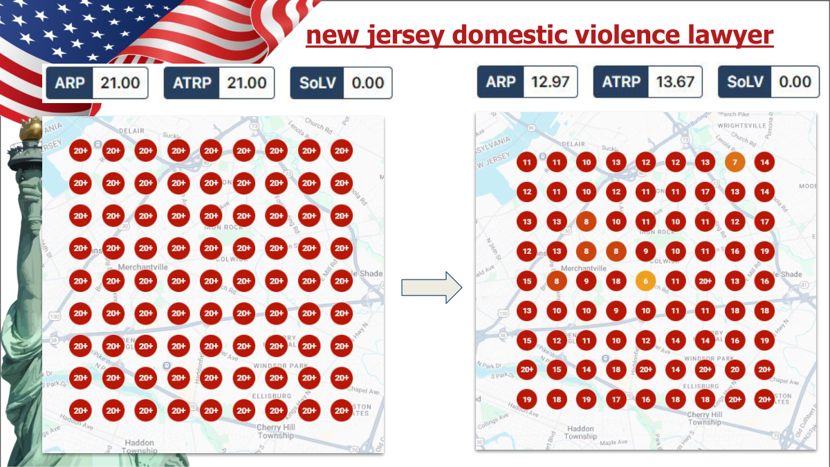 Geo-grid before/after for 'new jersey domestic violence lawyer'